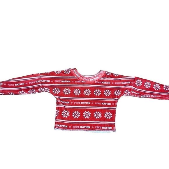 Baby Liv Boutique Kids Pink Nation Snowflakes Fleece Sweater Red Size 24mos - Picture 2 of 7